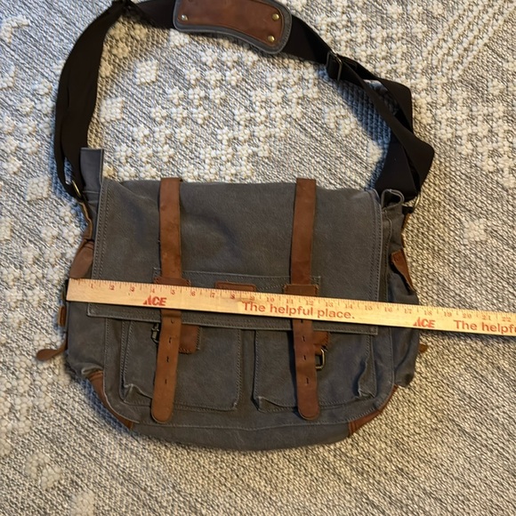 Kattee Messager Fabric Gray Bag - Picture 6 of 7